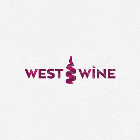 west wine logo design template