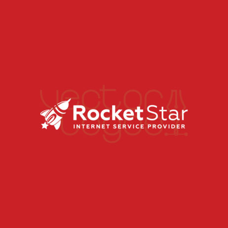 Rocket Star internet service provider logo design preview 2