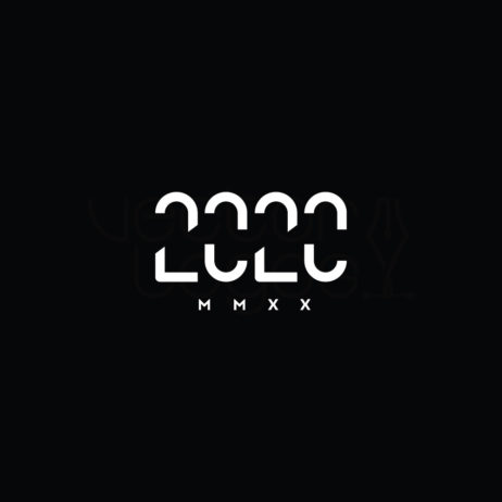 2020 logo design white