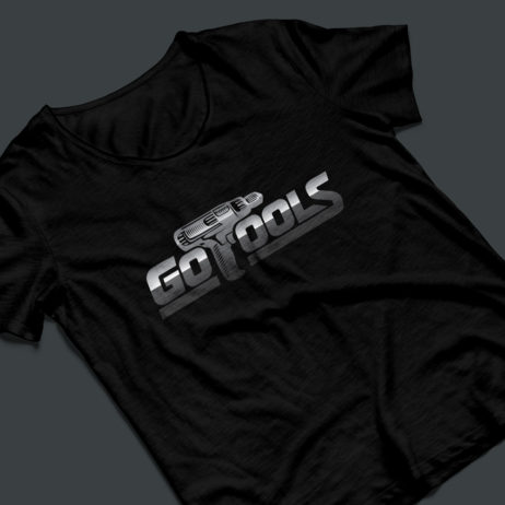 GoTools logo design business t-shirt mock-up