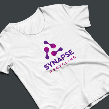 synapse recycling logo t-shirt mock-up