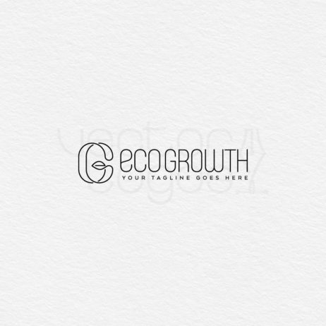eco growth logo black