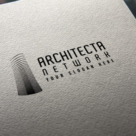 Architecta Network logo business card mock-up