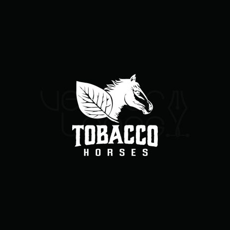 tobacco horses logo invert
