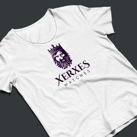 xerxes logo t-shirt mock-up