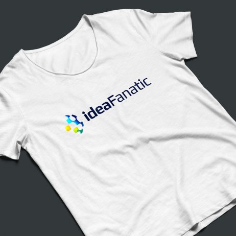 ideaFanatic logo t-shirt mock-up