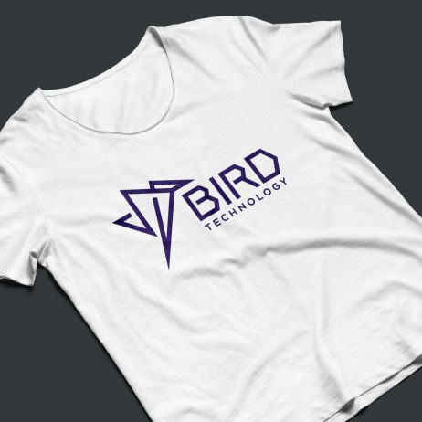 bird logo t-shirt mock-up