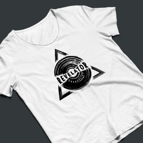 revelator production logo t-shirt mock-up