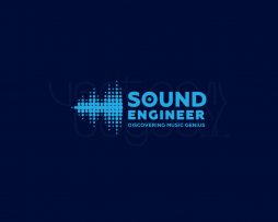 sound engineer logo invert