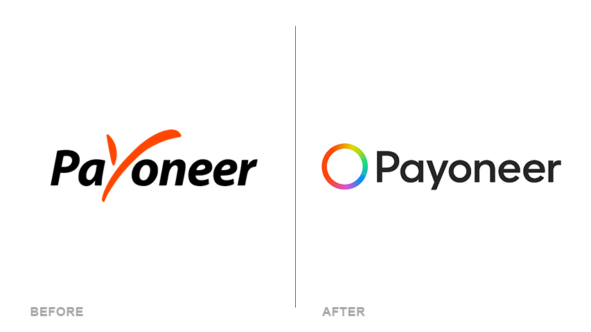payoneer logo before and after