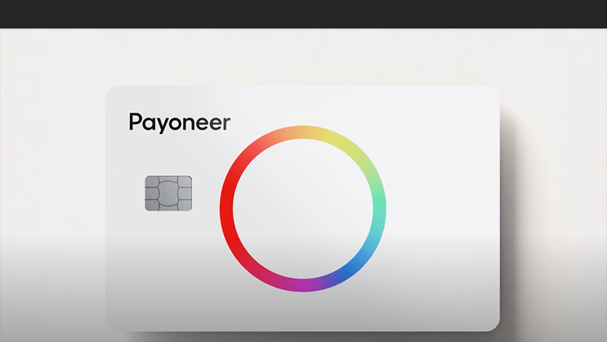 payoneer new rebrand card