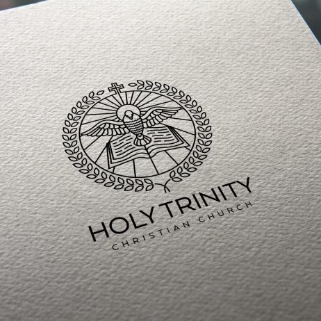 holy trinity logo business card mock-up