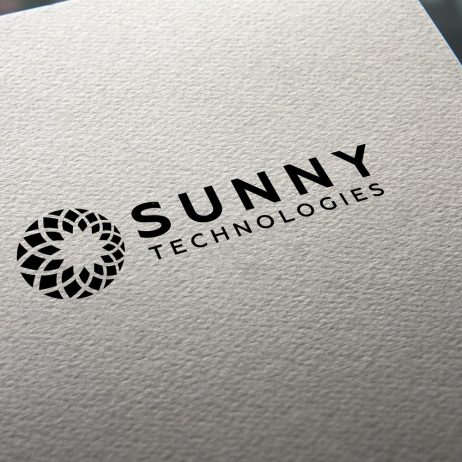 Sunny Technologies logo business card mock-up