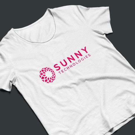 Sunny Technologies logo t-shirt mock-up