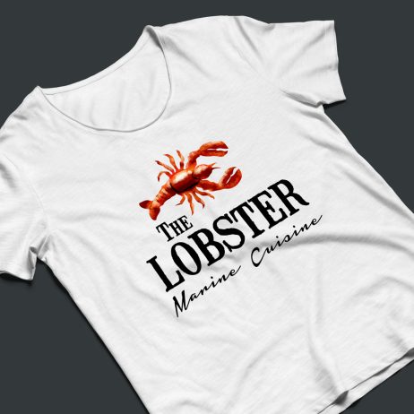 lobster logo t-shirt mock-up